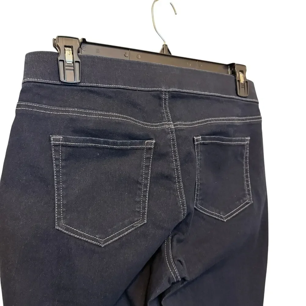 New Directions Capri Crop Jeans Silver Studded Size 10